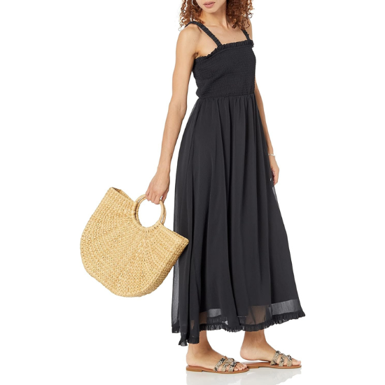 Aura Bloemjurk met Smokwerk-Bodice