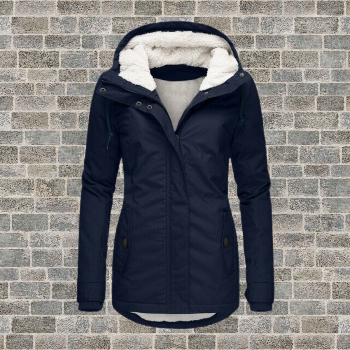 Windseasons | Giacca di Cotone Pieghettata con Cappuccio | Confortevole e Elegante