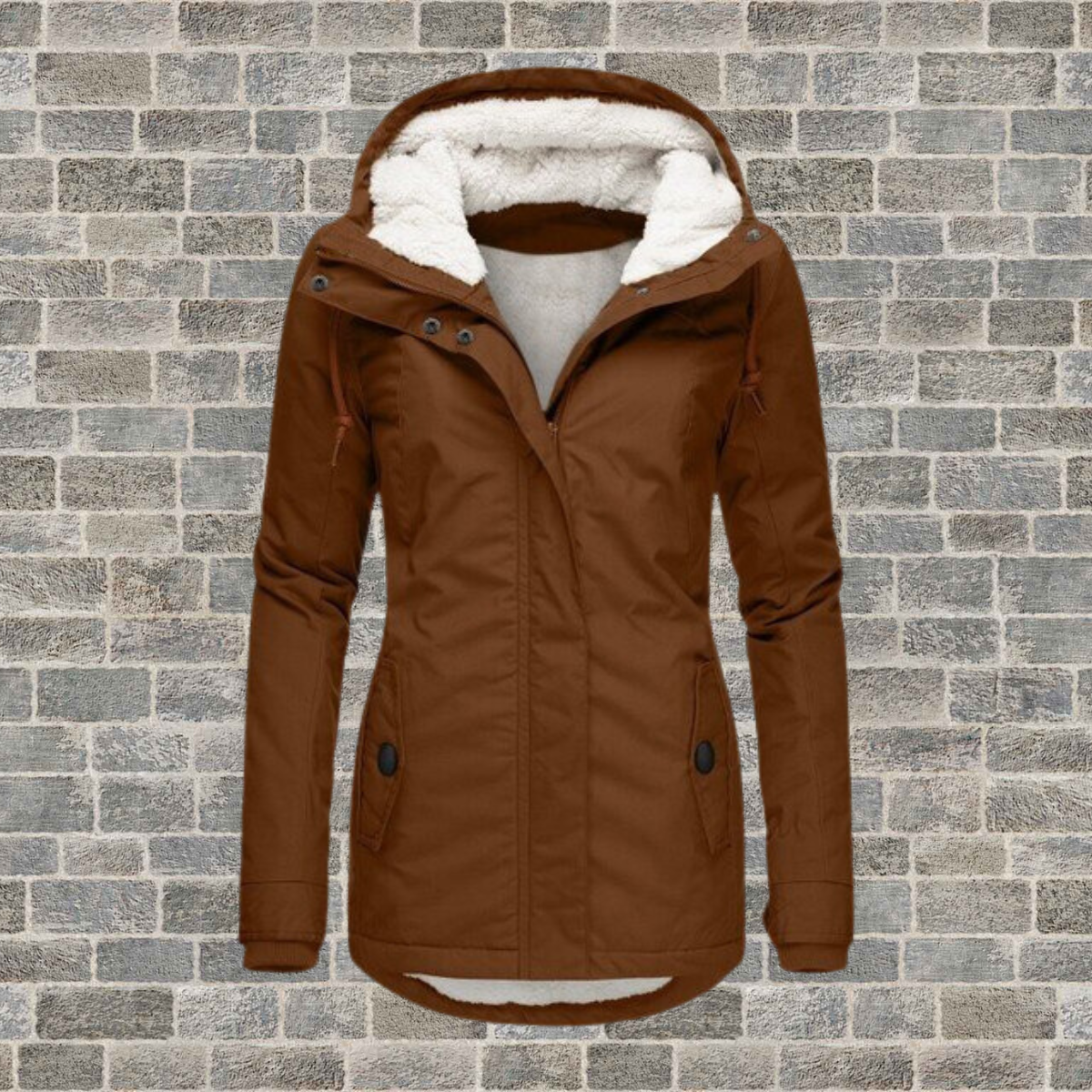 Windseasons | Giacca di Cotone Pieghettata con Cappuccio | Confortevole e Elegante