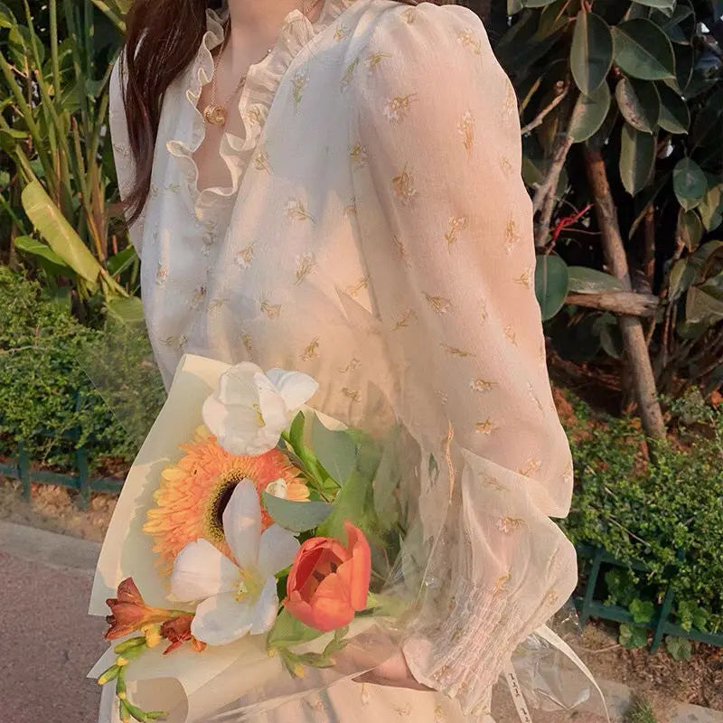 Zomer Chiffon Bloemenjurk van FemmeGrace