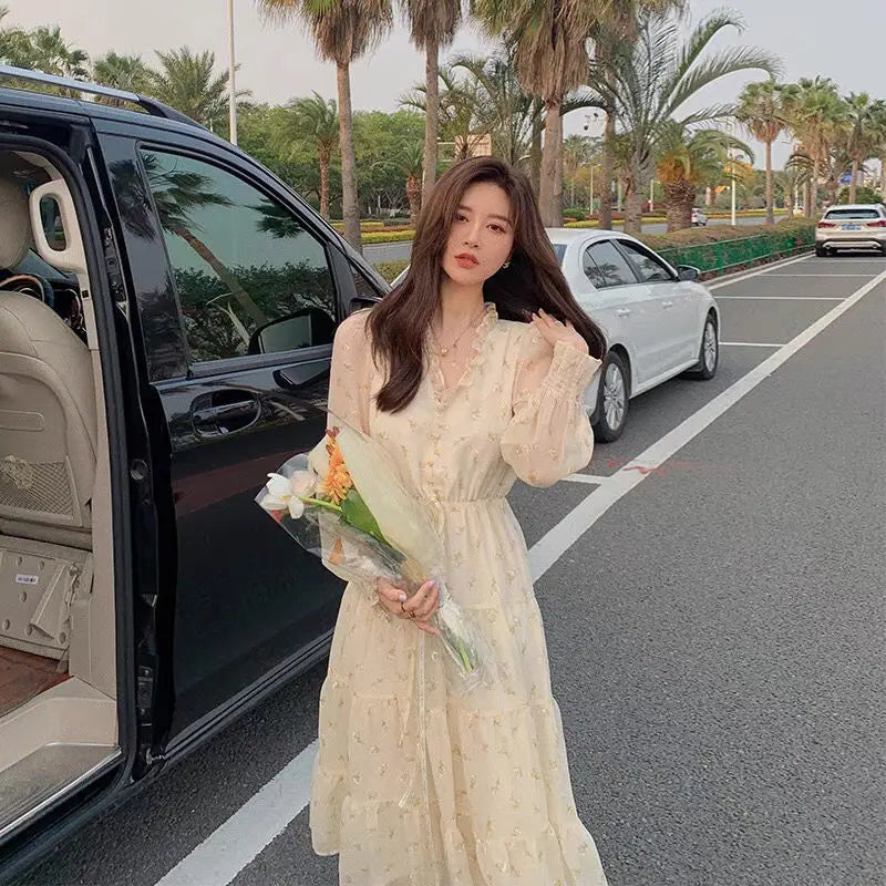 Zomer Chiffon Bloemenjurk van FemmeGrace