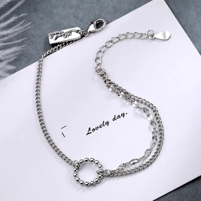 StijlSter Zilveren Geometrische Armband