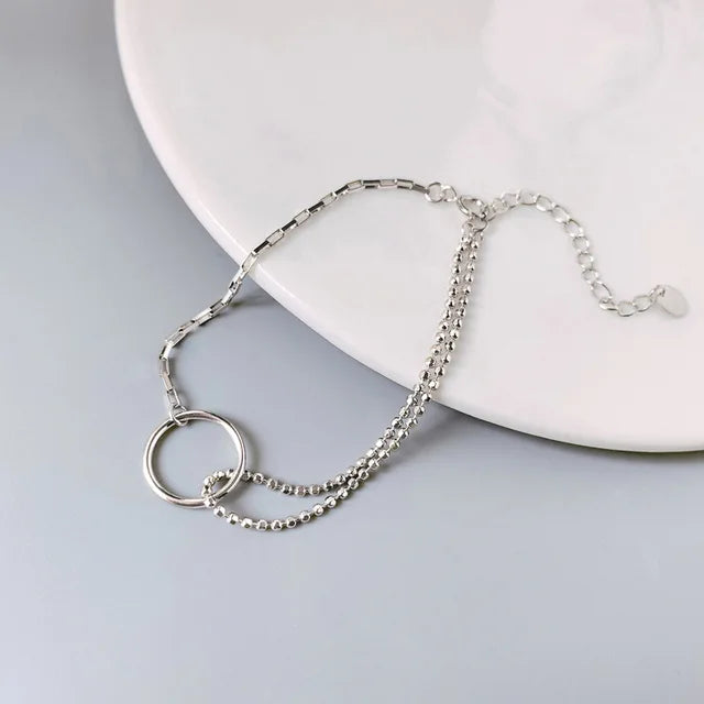 StijlSter Zilveren Geometrische Armband