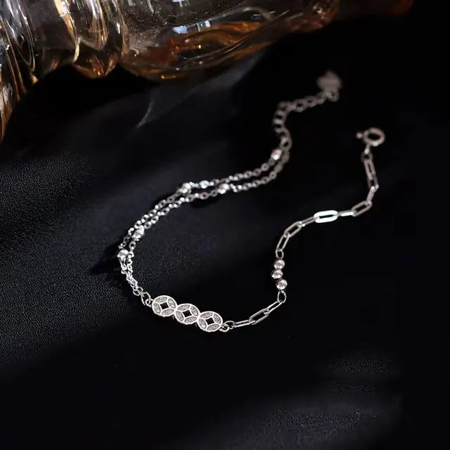 StijlSter Zilveren Geometrische Armband