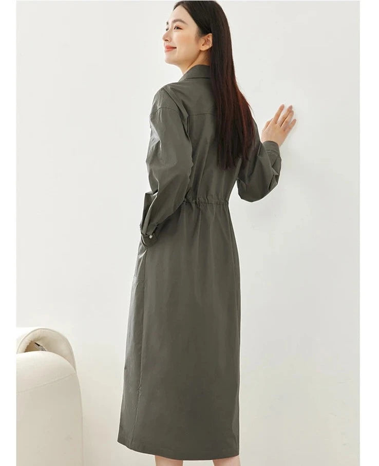 Avontuurlijke Katoenen Cargo Jurk voor Stijlbewuste Vrouwen