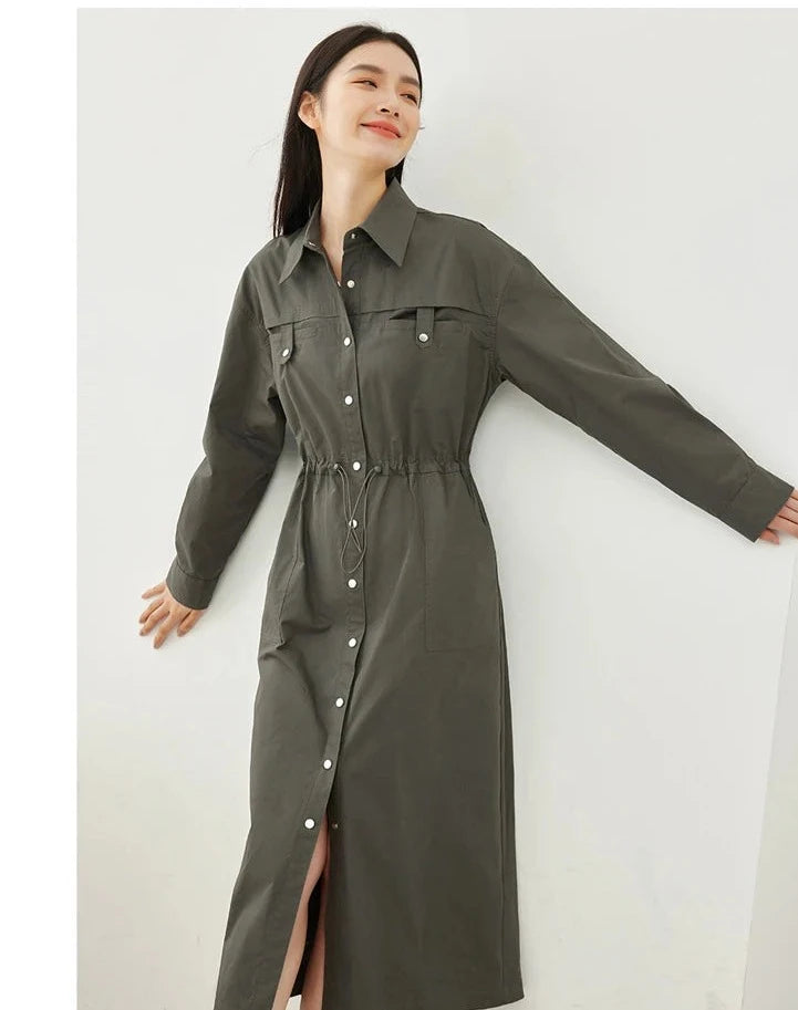 Avontuurlijke Katoenen Cargo Jurk voor Stijlbewuste Vrouwen