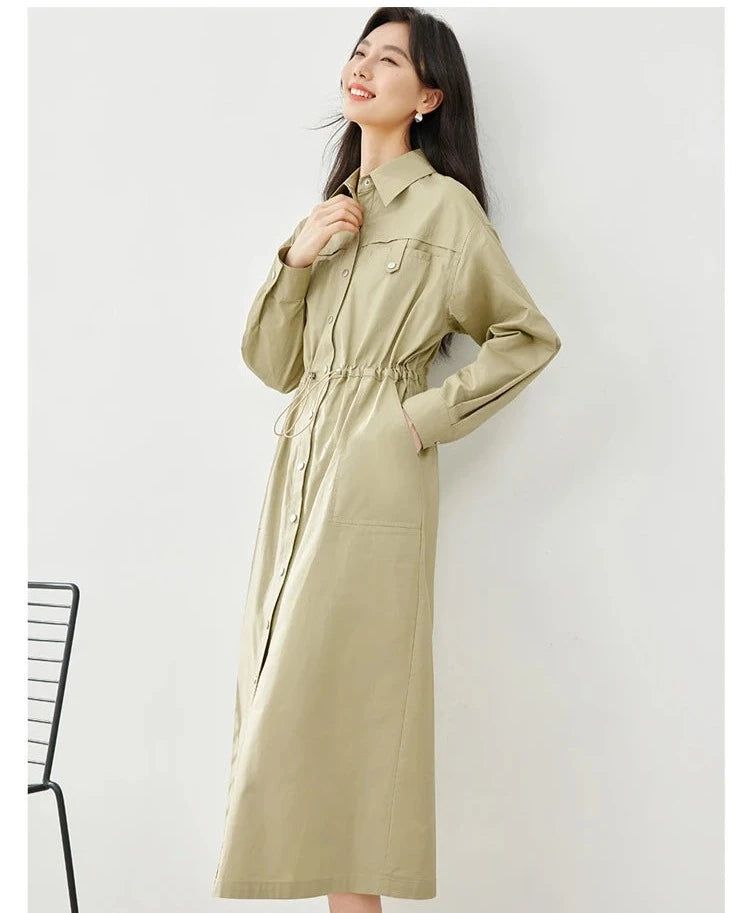 Avontuurlijke Katoenen Cargo Jurk voor Stijlbewuste Vrouwen