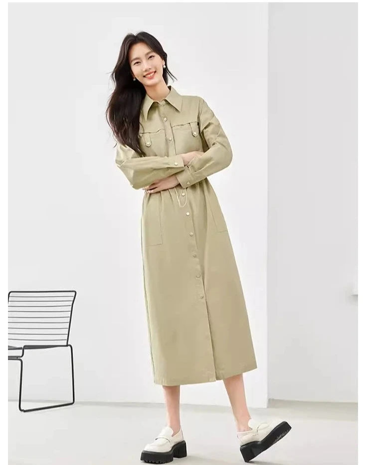 Avontuurlijke Katoenen Cargo Jurk voor Stijlbewuste Vrouwen