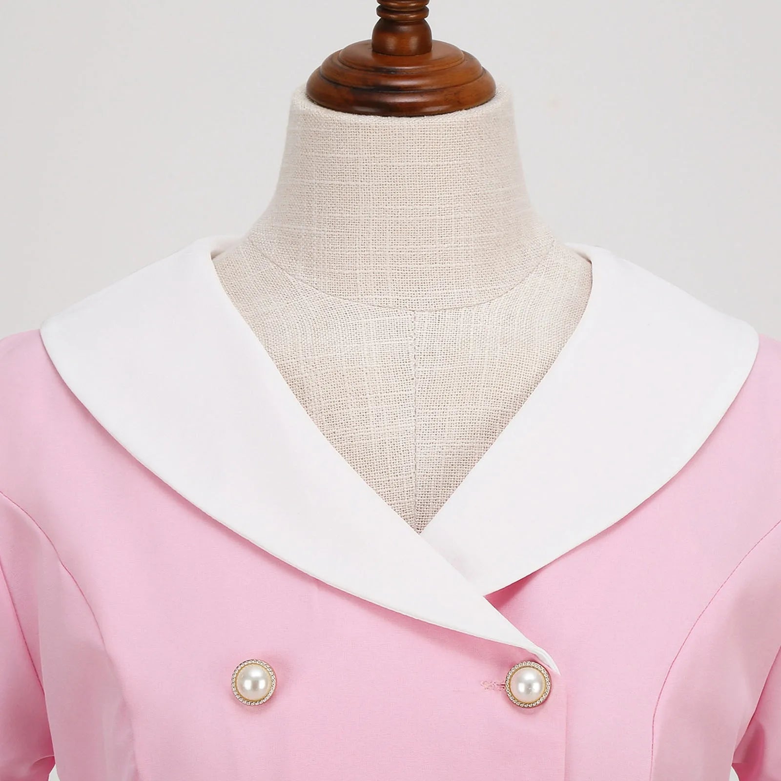 Bloemenmeisje Zomerse Vintage Knopen Grote Zwaai V-hals Jurk