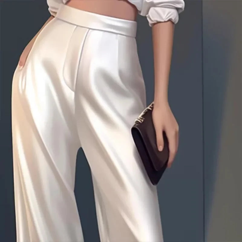 Chic Couture Pantalón Blanco Bohemio