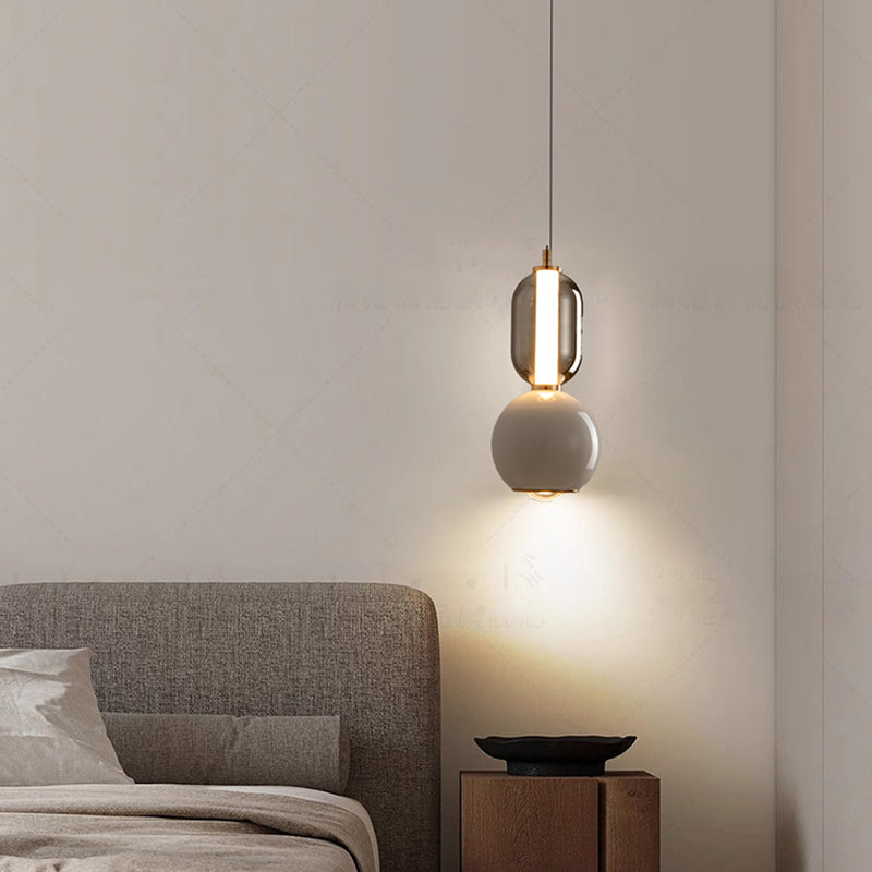 Virel Iron | Glass Pendant Light | Functional