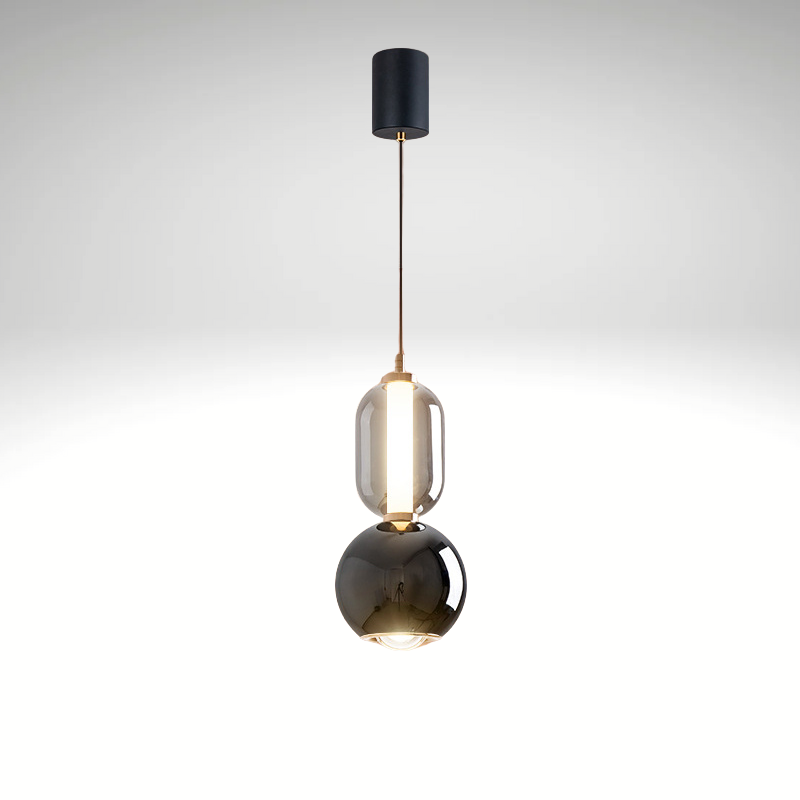 Virel Iron | Glass Pendant Light | Functional