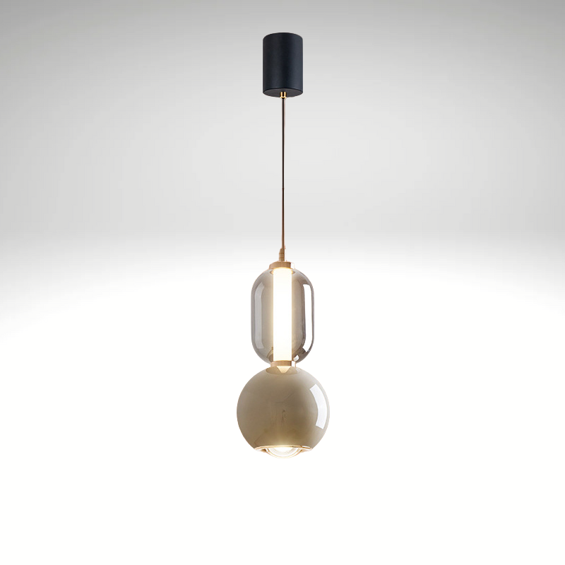 Virel Iron | Glass Pendant Light | Functional