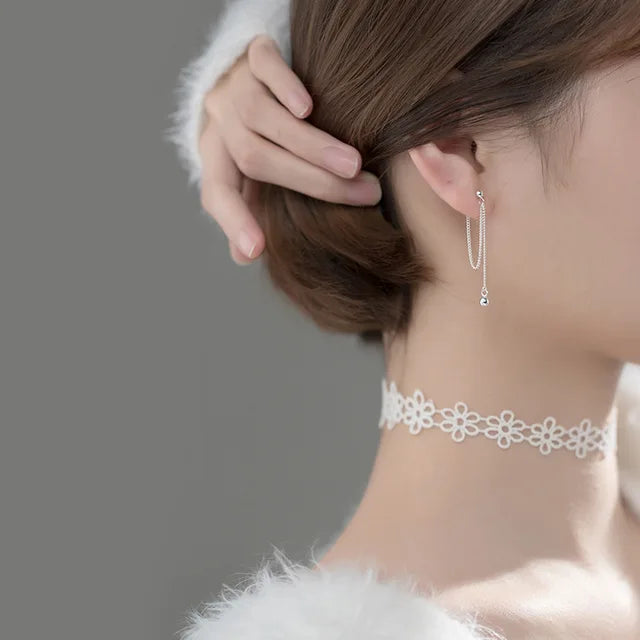 Prachtige Zilveren Golf Oorbellen voor Tijdloze Elegantie