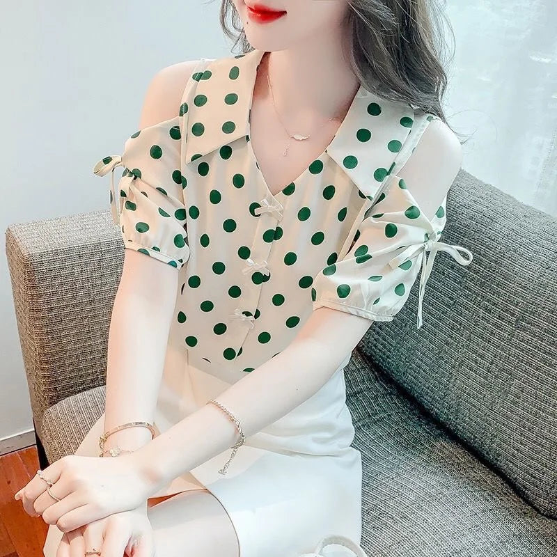 Summer Off-Shoulder Blouse Lens