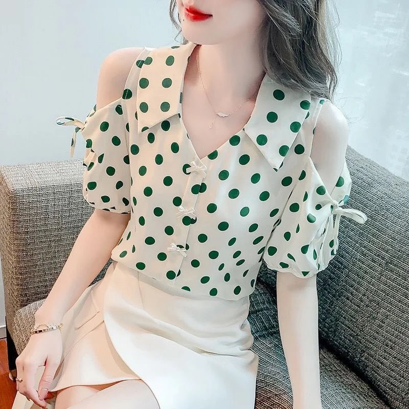 Summer Off-Shoulder Blouse Lens