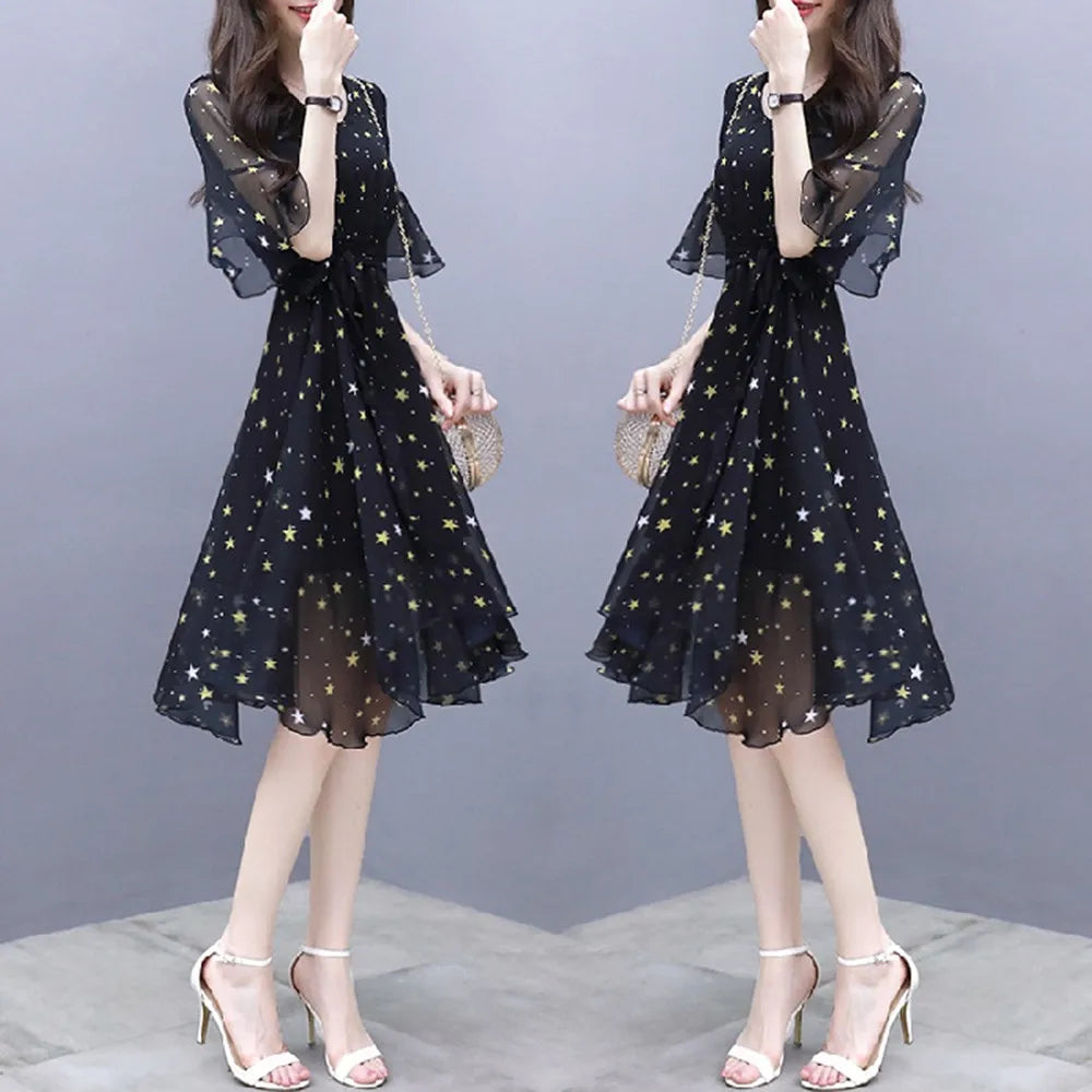 Enchanting Summer Flower Long Beach Dress by BlossomBelle