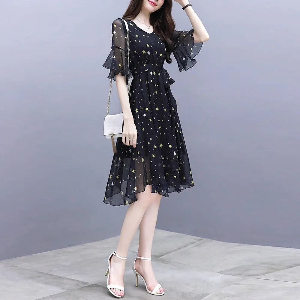 Enchanting Summer Flower Long Beach Dress by BlossomBelle