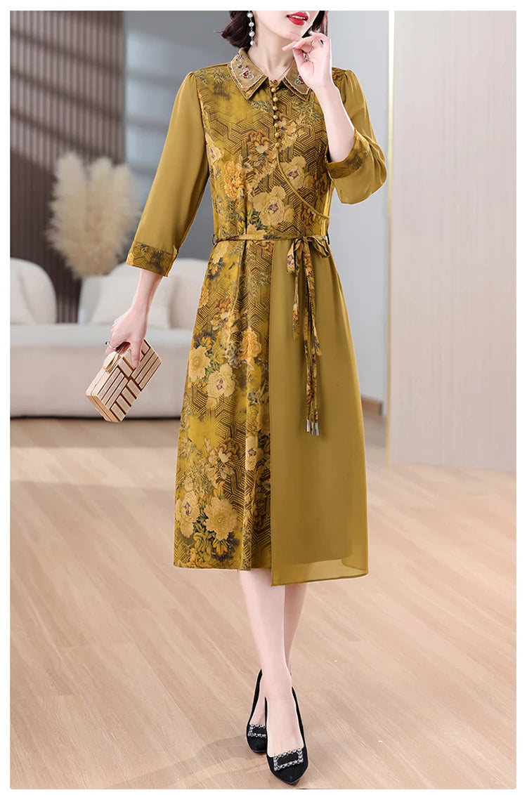 Sunbeam Fashion Boho Flower Maxi Dress for Summer Evenings