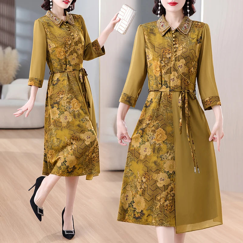 Sunbeam Fashion Boho Flower Maxi Dress for Summer Evenings