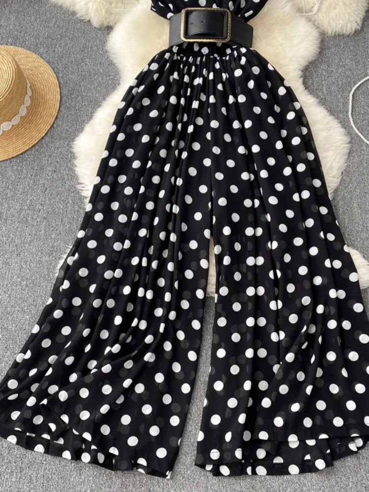 Luna zomer jumpsuit met strepen en stippen