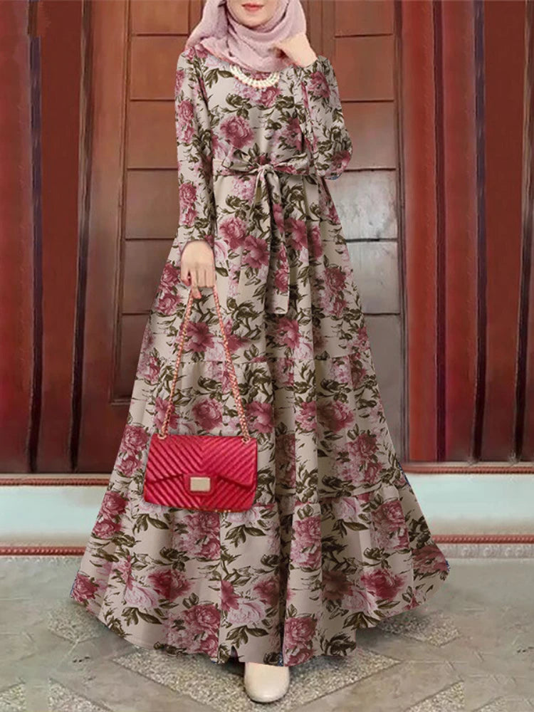 Graceful Elegance Dubai Abaya - Long Sleeves Eid Dress