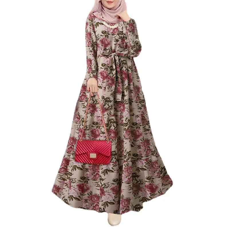Graceful Elegance Dubai Abaya - Long Sleeves Eid Dress