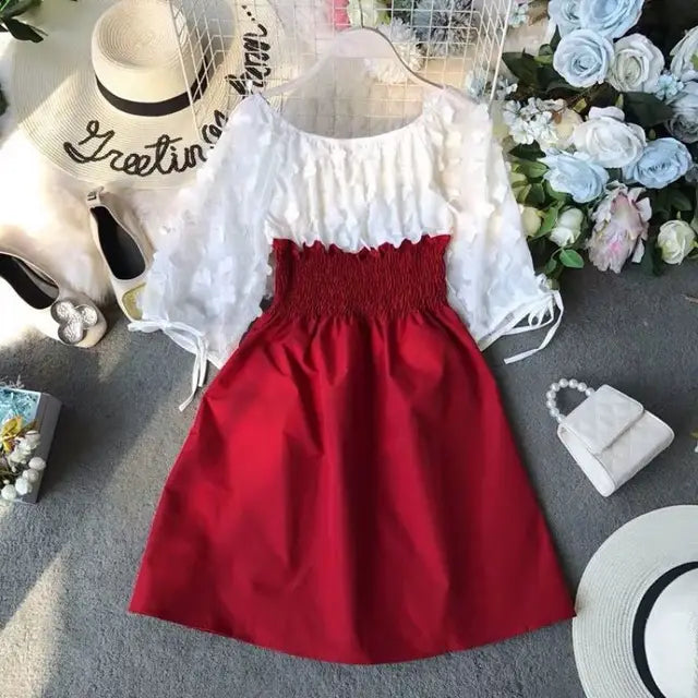 Luna Sexy Stitching Jurk voor Zomerse Avonturen