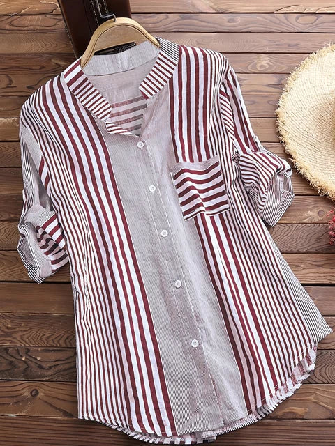 Voorjaarsfris Gestreepte Tuniek Fleur Chic