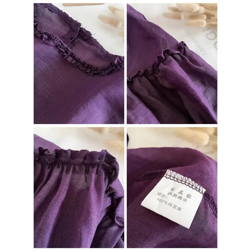 Élégant chemisier d'été style coréen