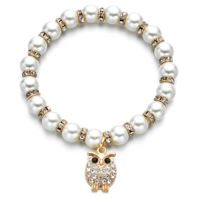 LiefdesGloed Parel Boze Oog Armband