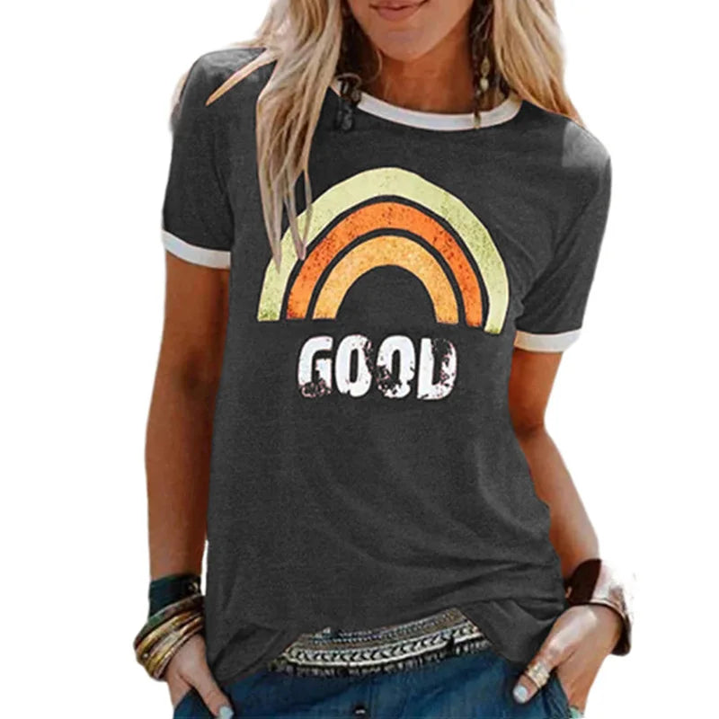 NimbusMode T-shirt Regenboog