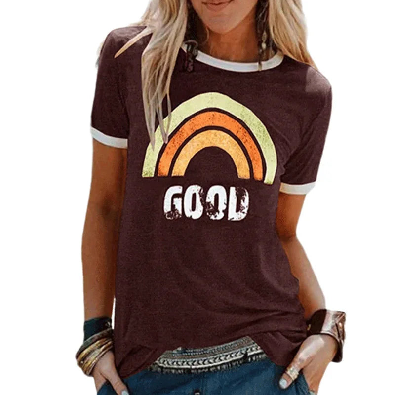 NimbusMode T-shirt Regenboog