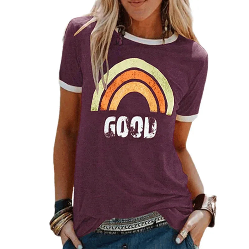 NimbusMode T-shirt Regenboog