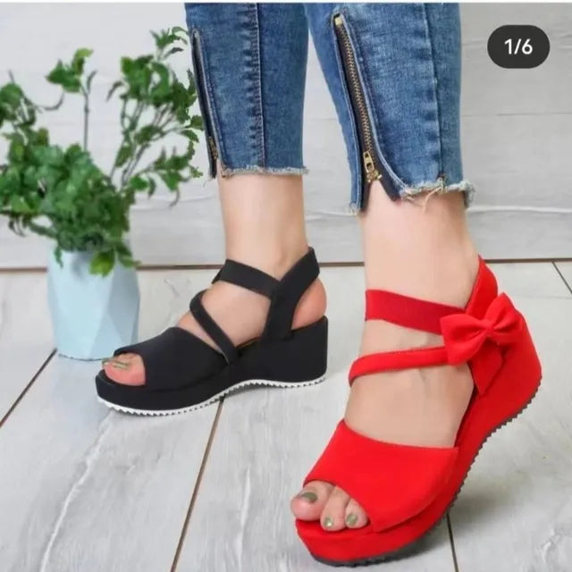 Sommerschuhe mit Keilabsatz für Damen
