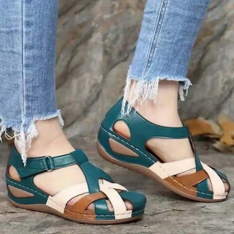 Sunbeam Fashion Summer Sandals with Low Heels