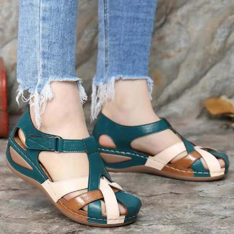 Sunbeam Fashion Summer Sandals with Low Heels