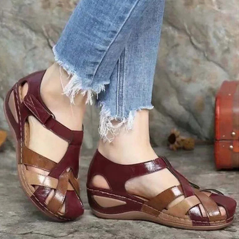 Sunbeam Fashion Summer Sandals with Low Heels