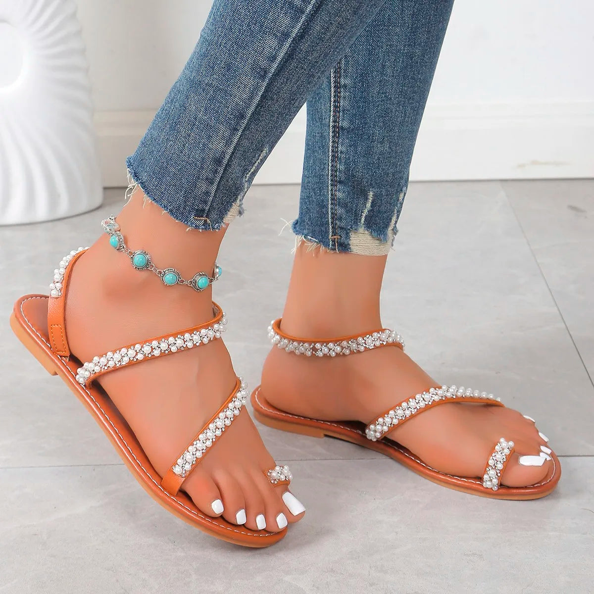 ZomerGlans Glänzende Strand Flip-flops