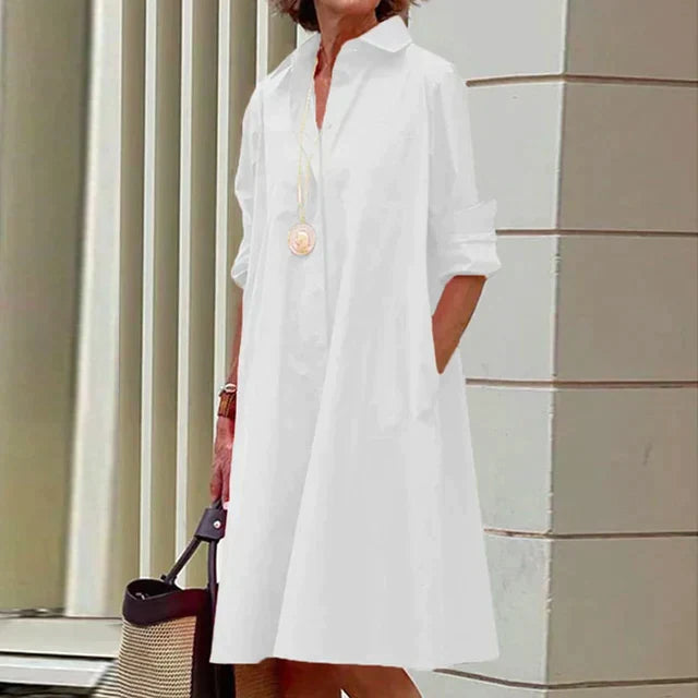NovaChique Camicia Abito in Cotone per Donne Attente allo Stile