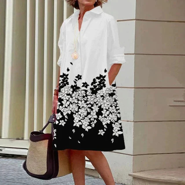 NovaChique Camicia Abito in Cotone per Donne Attente allo Stile