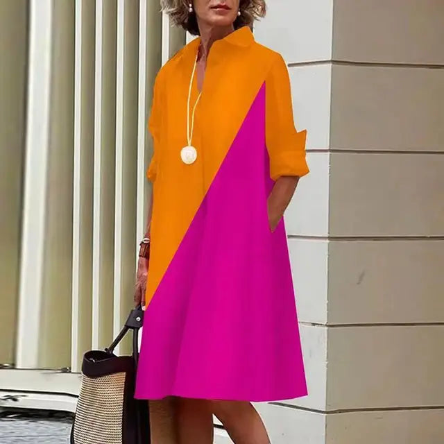 NovaChique Camicia Abito in Cotone per Donne Attente allo Stile