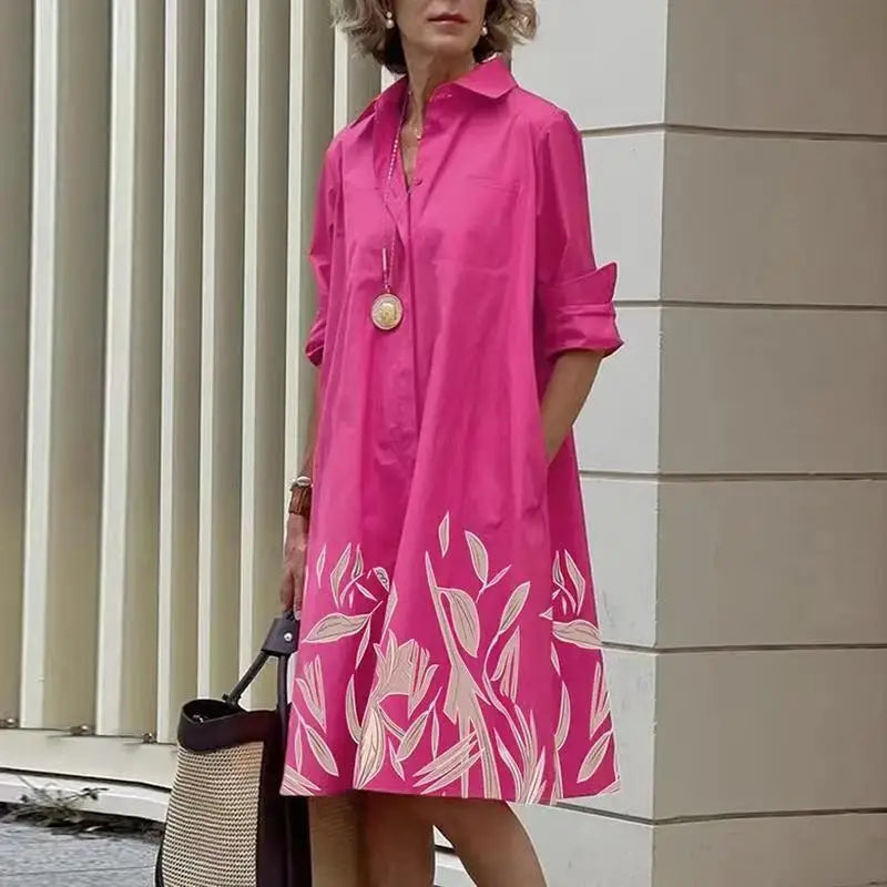 NovaChique Camicia Abito in Cotone per Donne Attente allo Stile
