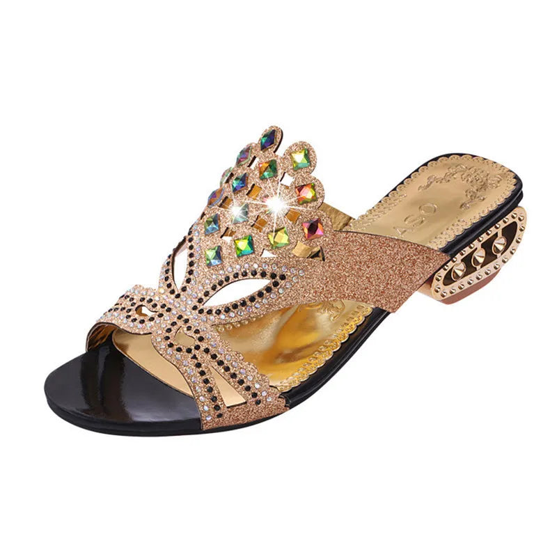 Lumina Sommer Bling Strass Sandalen