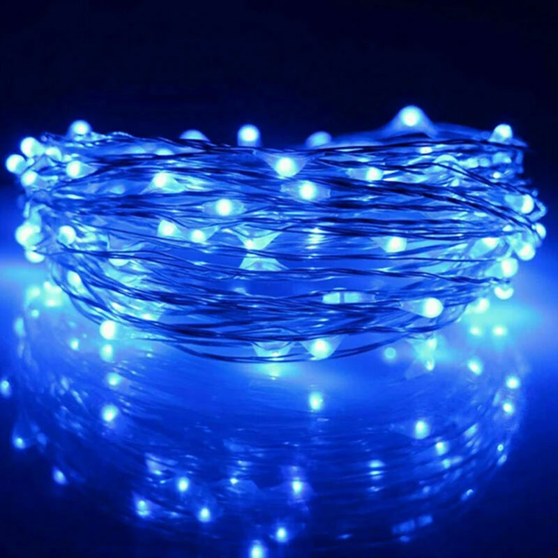 Catena luminosa esterna resistente alle intemperie con lampade LED