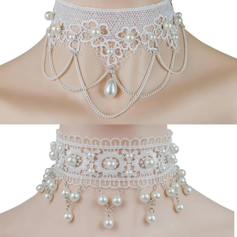 Luna Fashionable Pearl Necklace Set