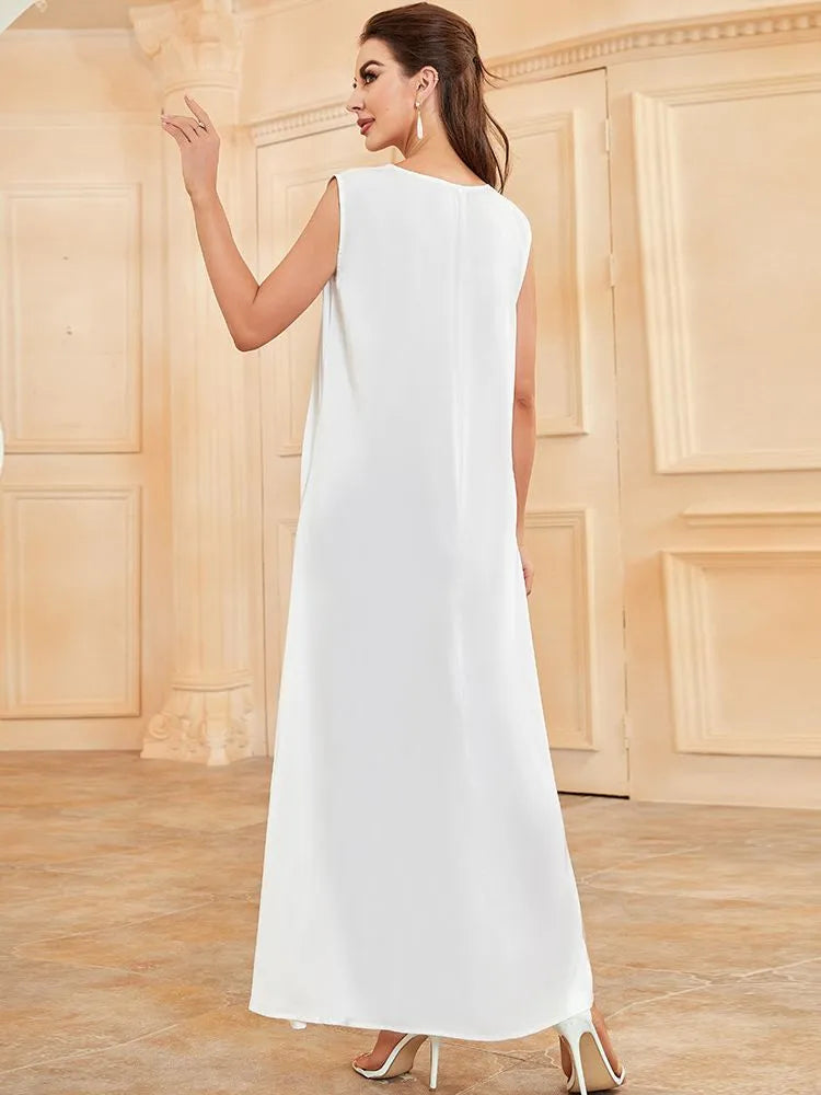 Betoverende Stijlen Witte Afrikaanse Jurk voor Vrouwen