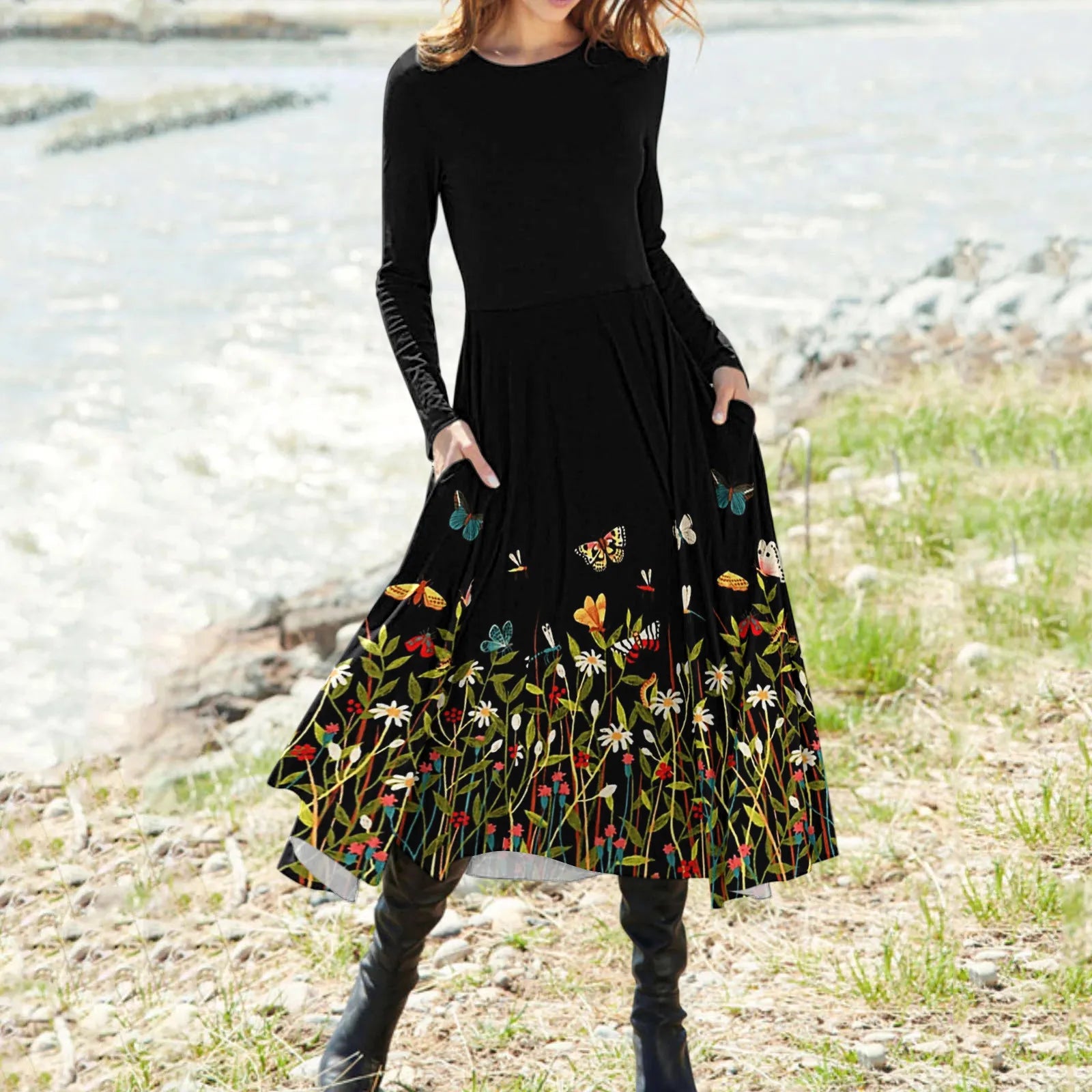 Bloemenprint Zomerjurk