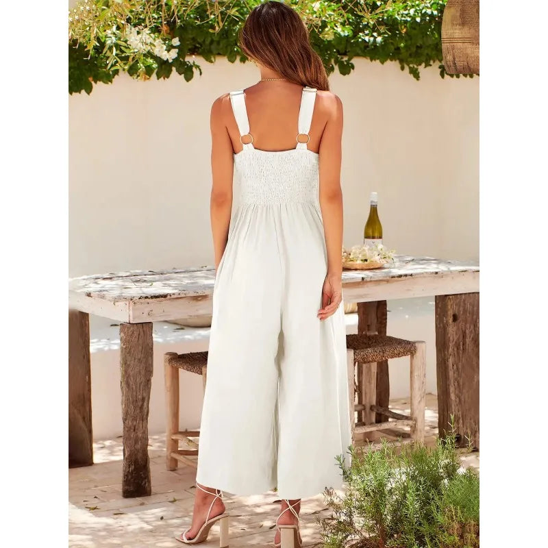 V-neck jumpsuit from Zonnestraal Fashion.