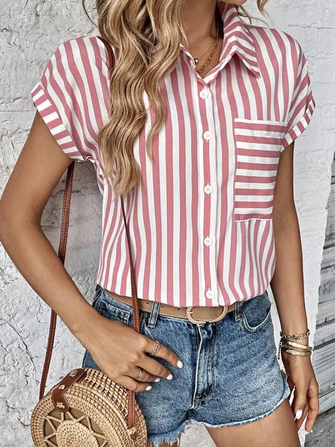 Chic Charm Vrouwelijke Stijlvolle Blouse